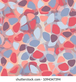 Abstract seamless camouflage. Crazy dance of ridiculous elements. Super fashionable background.