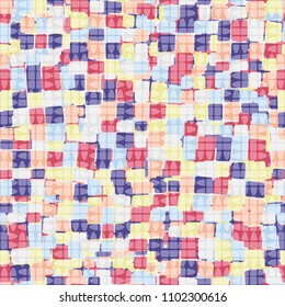 Abstract seamless camouflage. Multi-colored mottled texture. Funny camouflage. A grid consisting of non-standard elements.