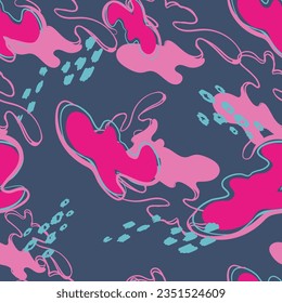 Abstract seamless camouflage pattern with spots. Spotting repeat print for sport textile, fashion clothes, wrapping paper.