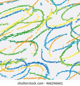 Abstract seamless chaotic pattern for boys and girls. grunge textured colorful background with shape lines in bright colors. Repeated backdrop for guys.  contrast wallpaper for sport clothes.