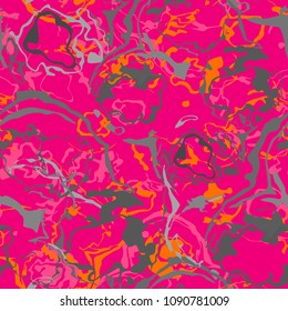 Abstract seamless chaotic pattern. Grunge urban repeated backdrop. Marble wall. paint colorful stains. 