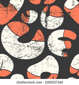 Abstract seamless chaotic pattern with urban geometric elements , for textile. Modern grunge background . Wallpaper for boys and girls