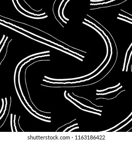 Abstract seamless chaotic pattern with urban geometric elements , for textile. Modern grunge background . Wallpaper for boys and girls