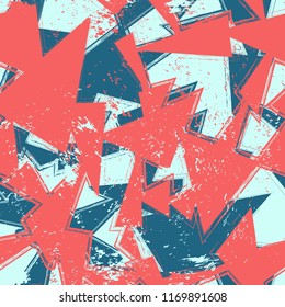 Abstract seamless chaotic pattern with urban geometric elements. Texture pattern for covers, banners, booklets, etc. For web or printed media.