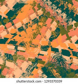 Abstract seamless chaotic pattern with urban geometric elements , for textile. Modern grunge background . Wallpaper for boys and girls