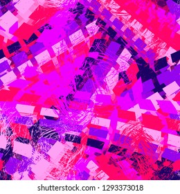 Abstract seamless chaotic pattern with urban geometric elements , for textile. Modern grunge background . Wallpaper for boys and girls