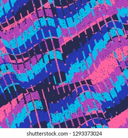 Abstract seamless chaotic pattern with urban geometric elements , for textile. Modern grunge background.