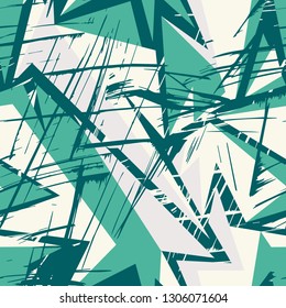 Abstract seamless chaotic pattern with urban geometric elements. Texture pattern for cloth, design, covers, banners, booklets, etc.