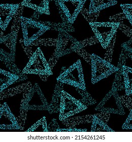 Abstract seamless chaotic pattern with urban geometric elements, for textiles. Fun bright geo pop art all over print Wallpapers for boys and girls