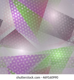 Abstract seamless chaotic pattern with urban geometric elements, scuffed, drops, sprays, triangles. Texture pattern for covers, banners, booklets, etc. For web or printed media.