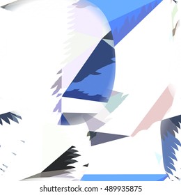 Abstract seamless chaotic pattern with urban geometric elements, scuffed, drops, sprays, triangles. Texture pattern for covers, banners, booklets, etc. For web or printed media.