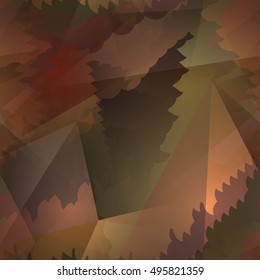 Abstract seamless chaotic pattern with urban geometric elements, scuffed, drops, sprays, triangles. Texture pattern for covers, banners, booklets, etc. For web or printed media.