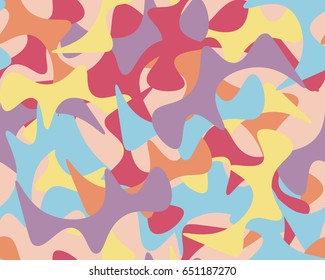 Abstract seamless chaotic pattern with urban geometric elements , for textile. Modern grunge background . Wallpaper for boys and girls