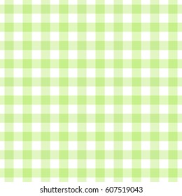 Abstract Seamless checkered pattern with green crossover stripes on a white backdrop. Classic Background for tablecloth, texture. Can be used as Wallpaper, fill for a website. Vector illustration