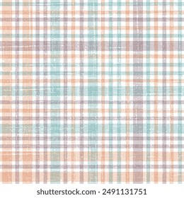 Abstract seamless checks background pattern texture. Simple graphic spring light coloured texture.For decoration or printing on fabric.