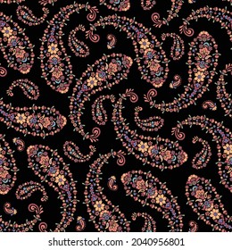 Abstract and seamless chintz pattern,