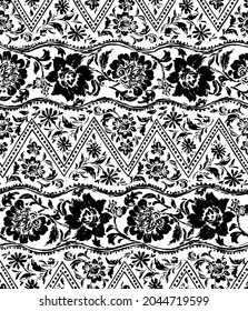 Abstract and seamless chintz pattern,