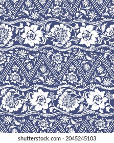 Abstract and seamless chintz pattern,
