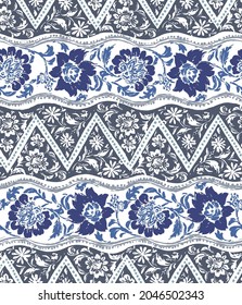 Abstract and seamless chintz pattern,