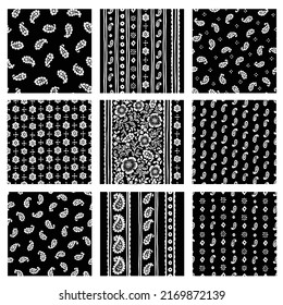 Abstract and seamless chintz pattern,