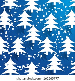 abstract seamless with christmas trees. vector background eps 10