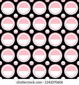 Abstract seamless circle pattern background - vector design