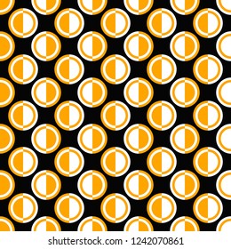 Abstract seamless circle pattern background - vector design