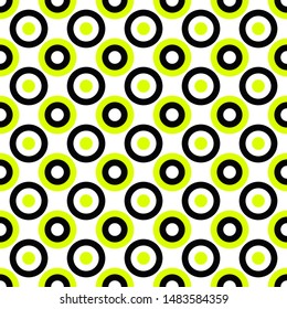 Abstract seamless circle pattern background - vector graphic