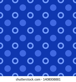 Abstract seamless circle pattern design background - color vector graphic