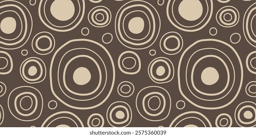 Abstract seamless circle pattern. Modern design template.