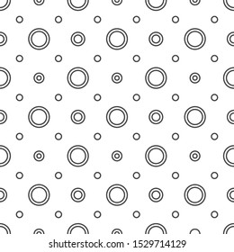 Abstract seamless circles background. Dots backdrop.