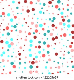 Abstract seamless circles background. Stock vector.