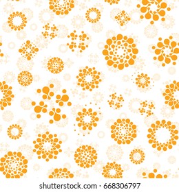 Abstract seamless circles design pattern unusual collection. Vector isolated repeatable round shapes background. Universe futuristic metaball dots wallpaper set.