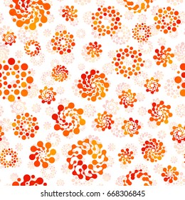Abstract seamless circles design pattern unusual collection. Vector isolated repeatable round shapes background. Universe futuristic metaball dots wallpaper set.