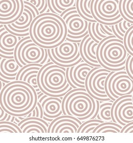 Abstract seamless circles in pastel colors for creativity craft and design