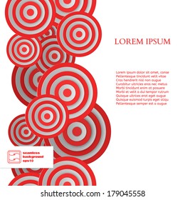 Abstract Seamless Circles Pattern. Vector