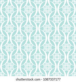 Abstract seamless circular link pattern of Powder Blue color for wallpapers and background.