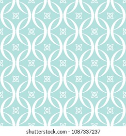 Abstract seamless circular link pattern of Powder Blue color for wallpapers and background.