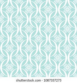 Abstract seamless circular link pattern of Powder Blue color for wallpapers and background.