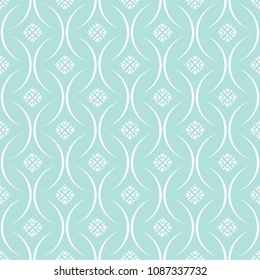 Abstract seamless circular link pattern of Powder Blue color for wallpapers and background.