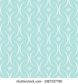 Abstract seamless circular link pattern of Powder Blue color for wallpapers and background.