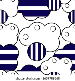 Abstract seamless cloud pattern. Background for poster, booklet cover, banner, surface design.