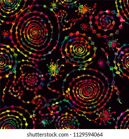 Abstract seamless color background of beads