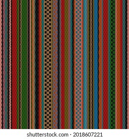 Abstract seamless  color full geometric ajrakh print ornament  pattern background design