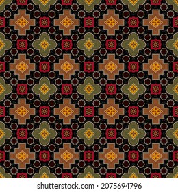 Resumen de color sin fisuras diseño de fondo de patrón de impresión de badhani geométrico completo