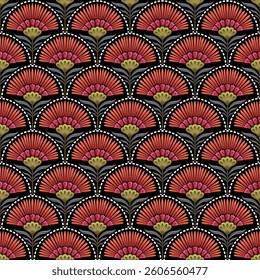 Abstract seamless color full paisley  flower leaf  bunch pattern  background design