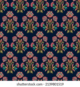Resumen de color sin fisuras impresión de flores de pequeño tamaño adorno de patrones de trama de racimo diseño de fondo