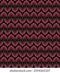 Abstract seamless color full traditional paisleyflower leaf ornament bunch pattern  background design