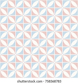 Abstract seamless color minimalistic pattern. Rhombuses made of smooth lines. Modern stylish texture. Repeating geometric tiles. Vector background.