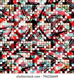 abstract seamless color pattern in graffiti style. Quality vector illustration for your design